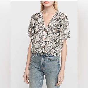 Express Snakeskin Blouse